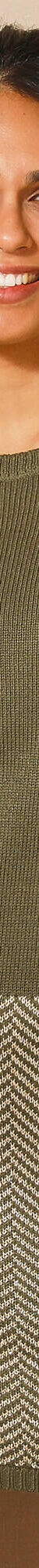 Robe pull, base jacquard (kaki / doré) Robe pull, base jacquard (kaki / doré)